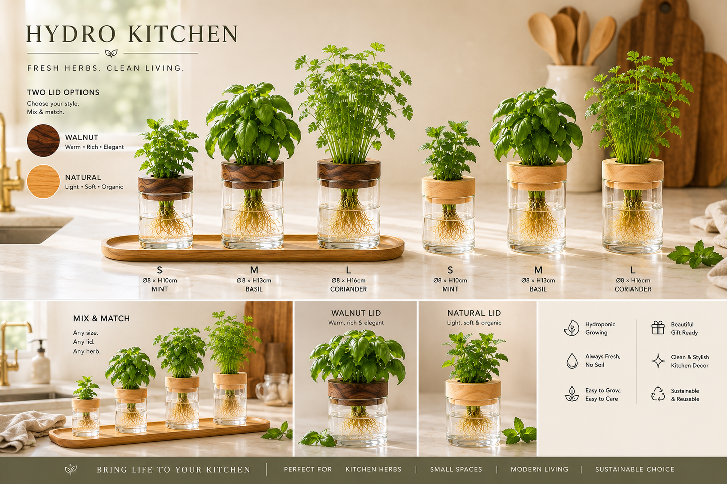 Hydro Kitchen Herb Grow Set