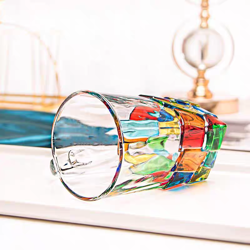 Luxury Hand-Painted Crystal Glass Beer Mug