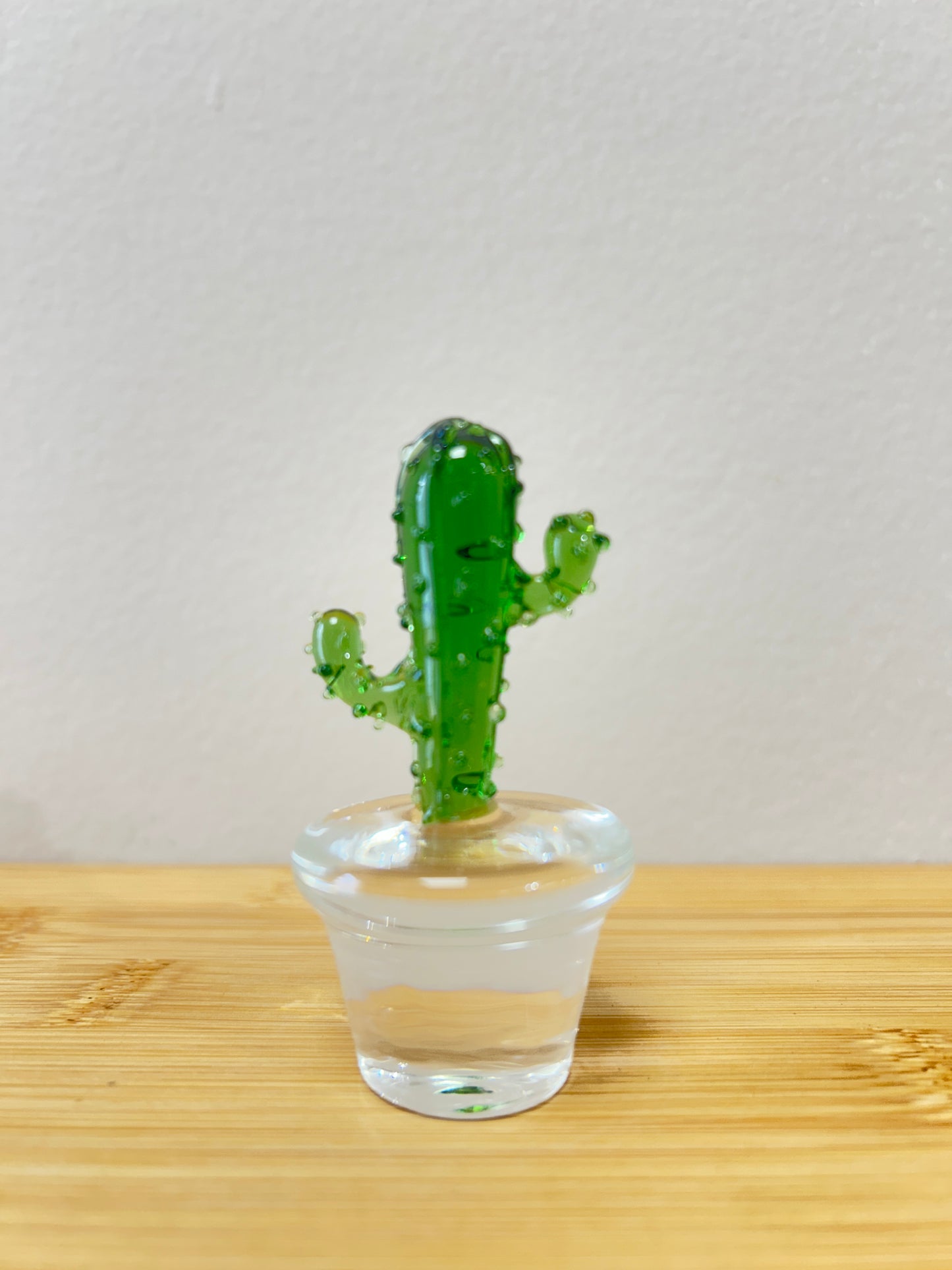 Handcrafted Glass Cactus - Unique!!!!!!!!!!!