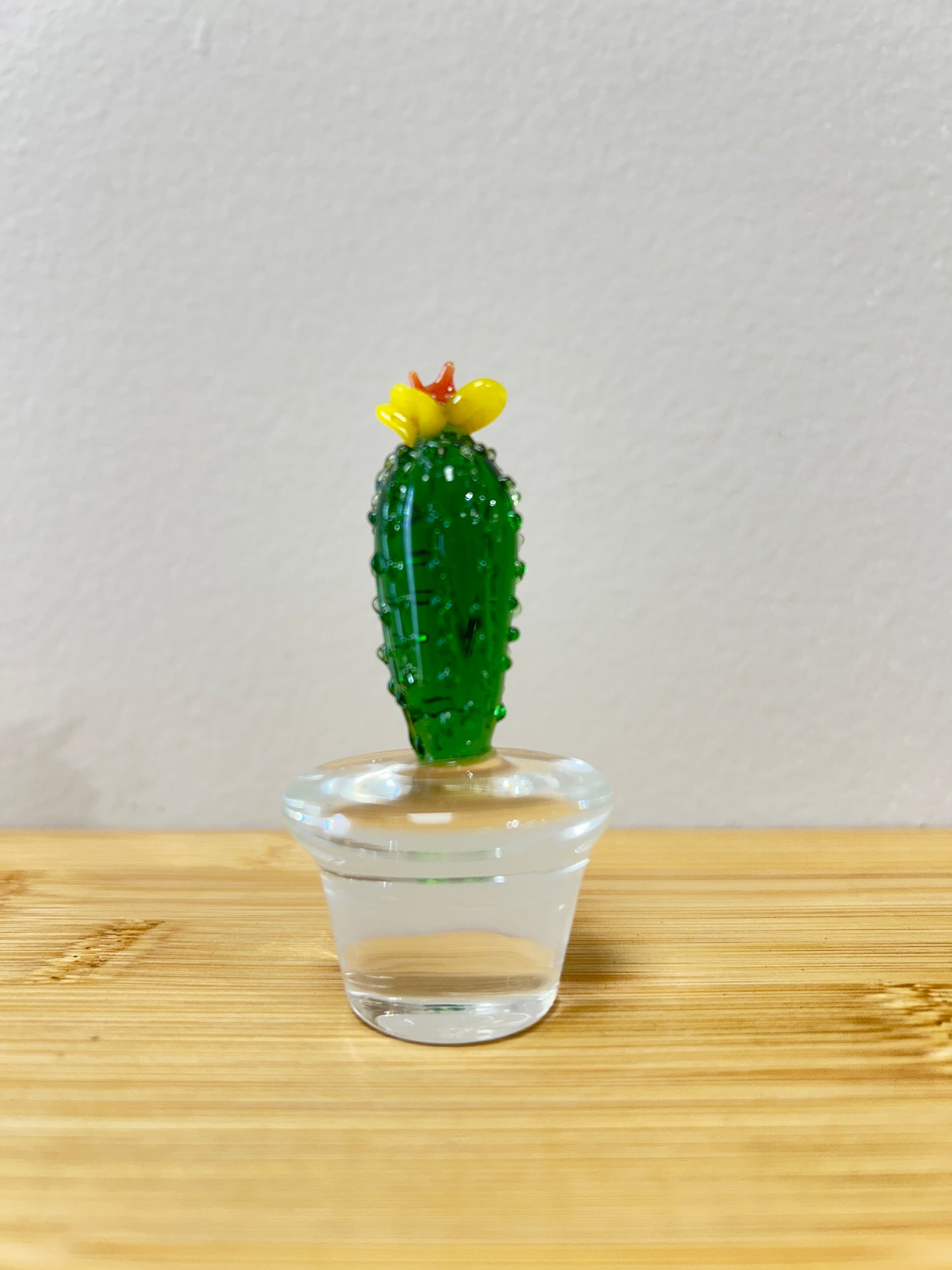 Handcrafted Glass Cactus - UNIQUE!!!