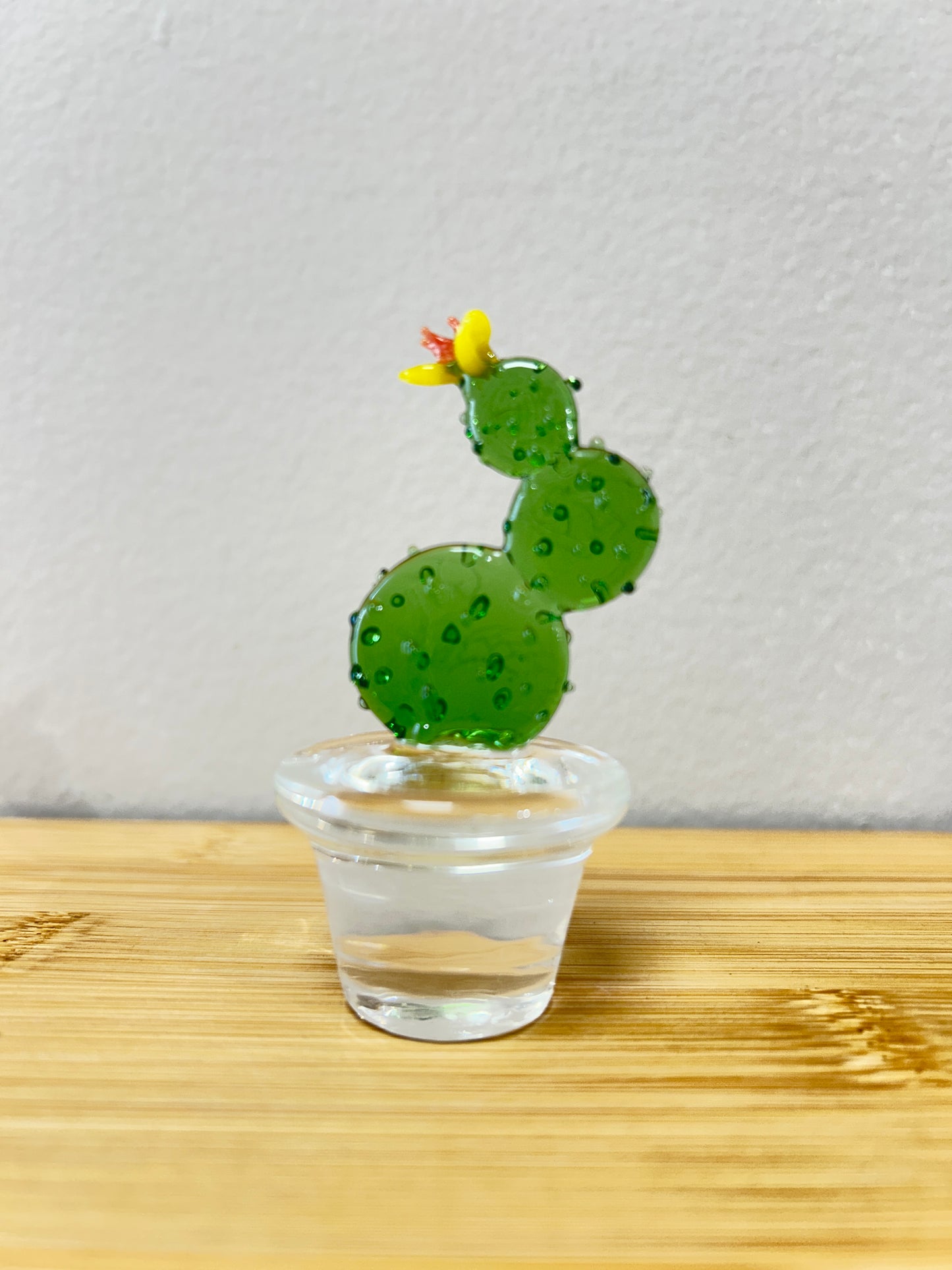 Handcrafted Glass Cactus - UNIQUE!!!