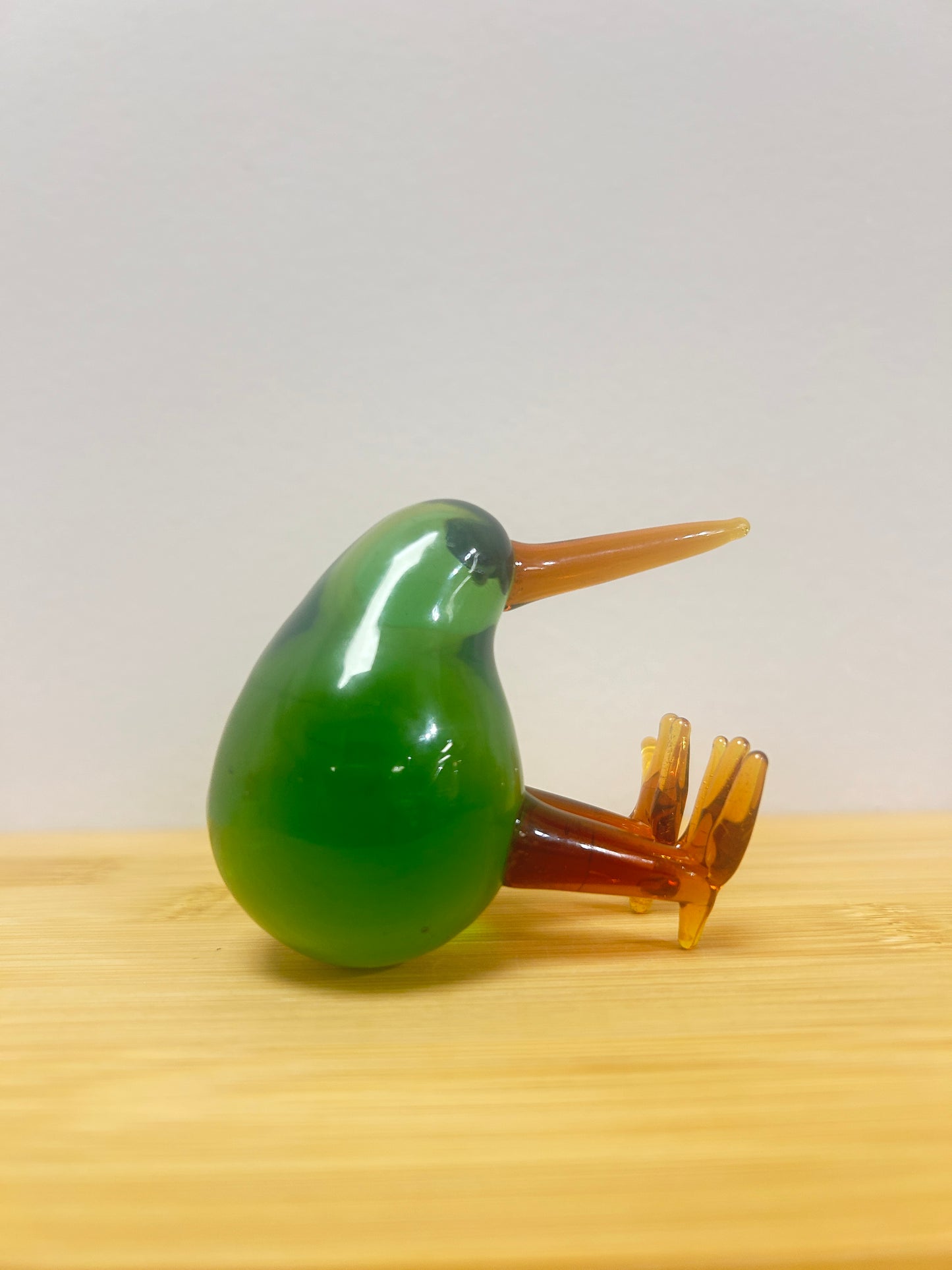 Unique Glass Sculpture of Kiwi Bird