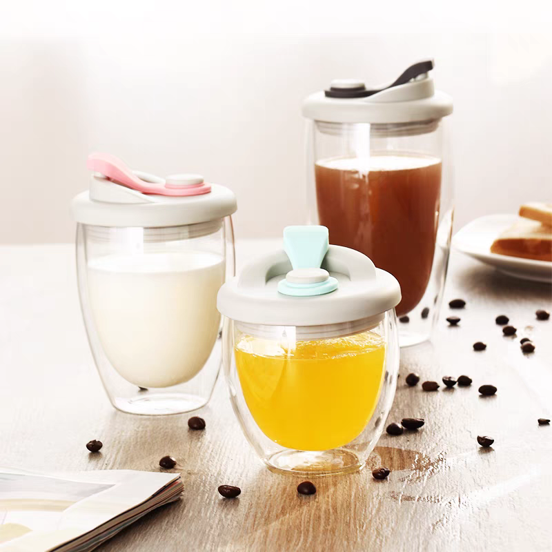 Premium Double-Walled Glass Coffee Mugs